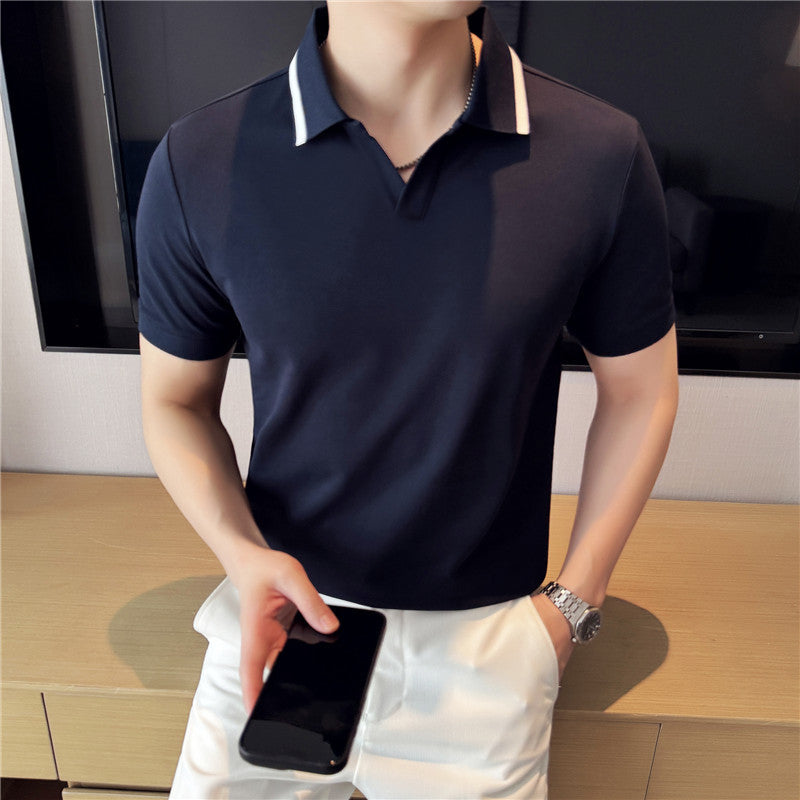 short sleeved polo shirt