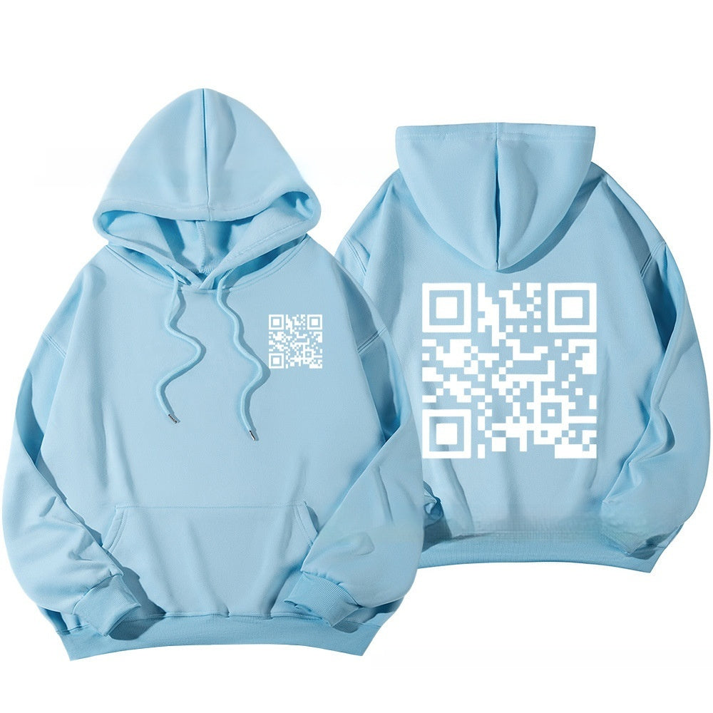 F* U QR Code unisex Hoodie (tm 5XL!!)