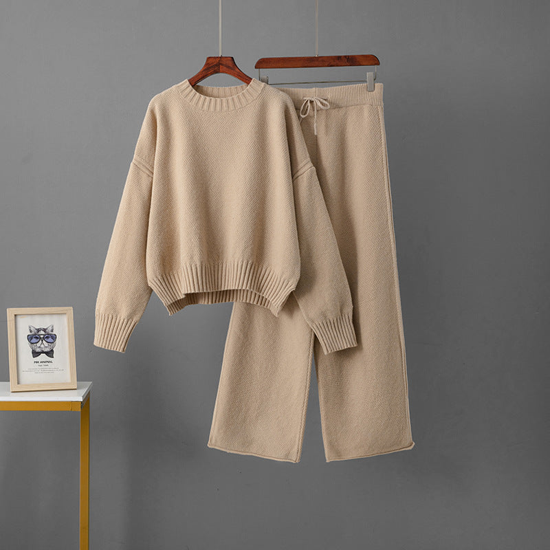 Pullover Sweater/Pants Two-piece Set