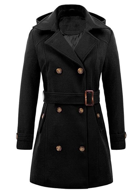 Woolen Hooded Coat