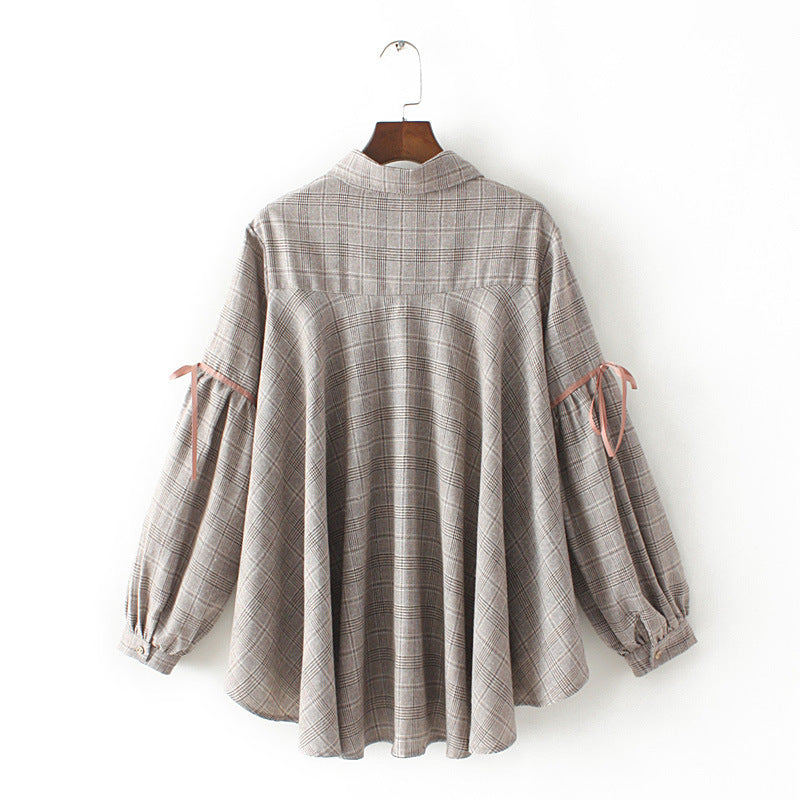 ladies plaid shirt ( XL - 4XL)