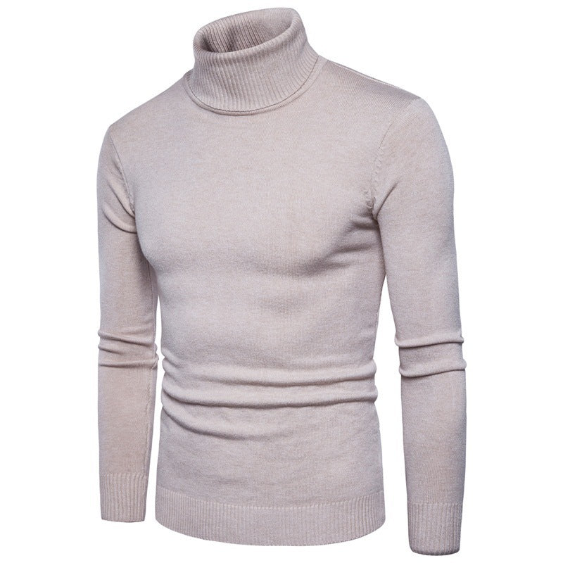 High-neck slim-fit sweater