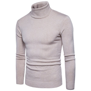 High-neck slim-fit sweater