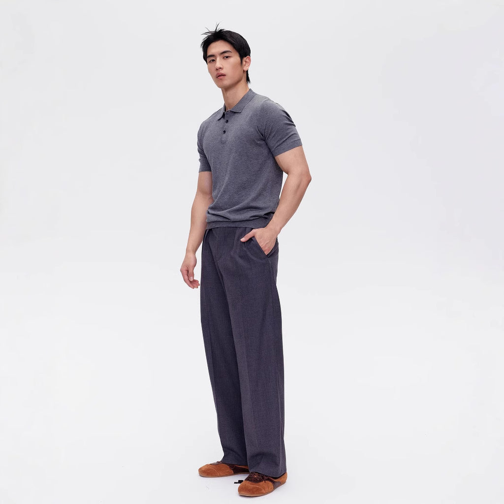 Polo Collar Knitted Shirt