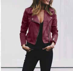 zipper short coat