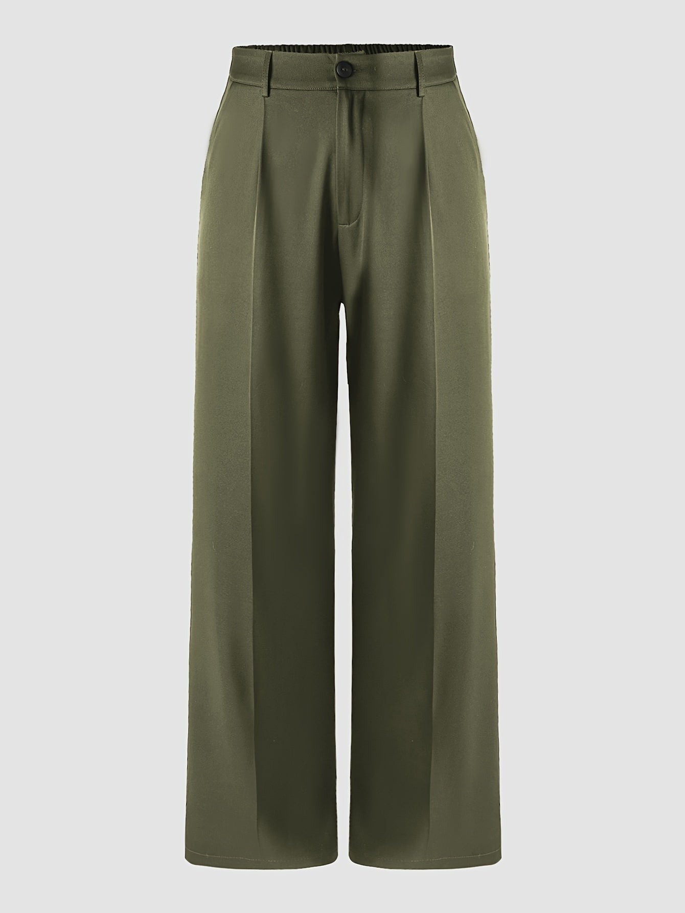 High Waist Plus  Pants - Draped Design