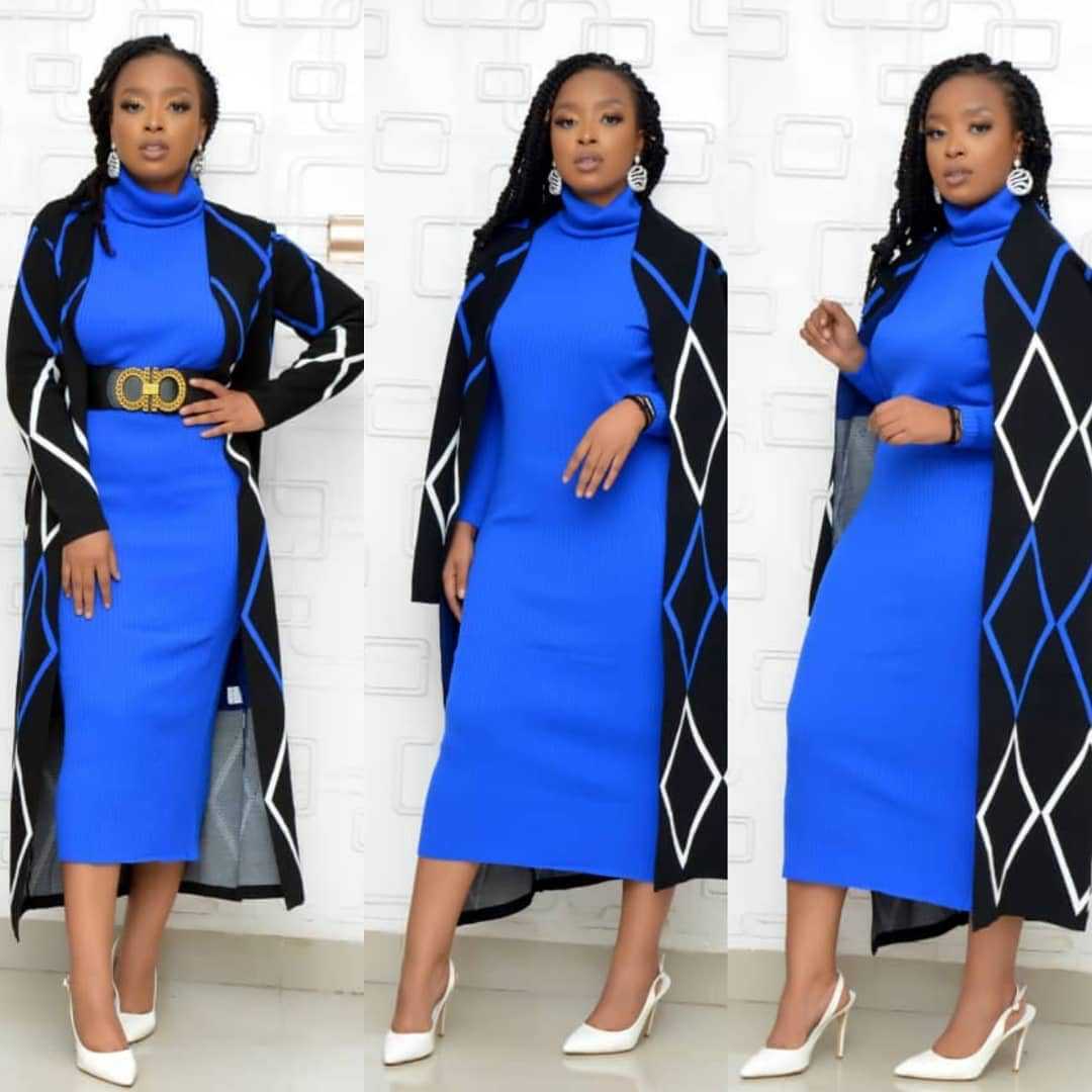 Knitted Suit Skirt (Two Piece)