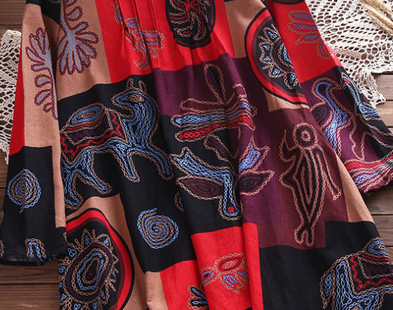 Printed Loose Flared  Trousers