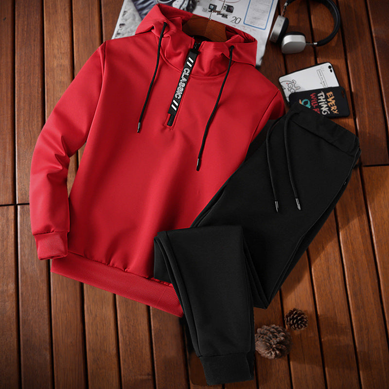 Two-Piece Hooded Sports suit (tm 4XL)