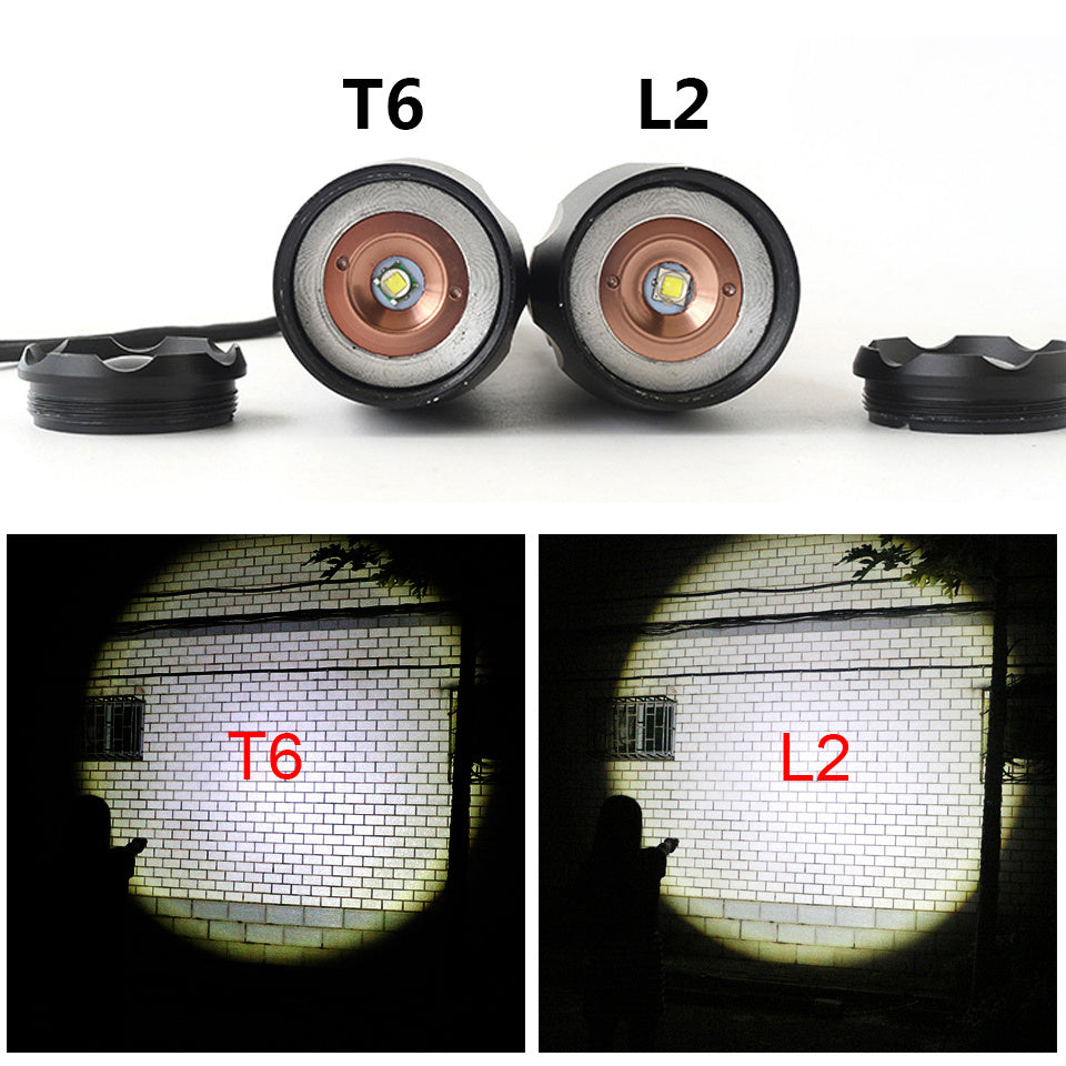 Rechargeable  Waterproof  Super Bright Flashlight