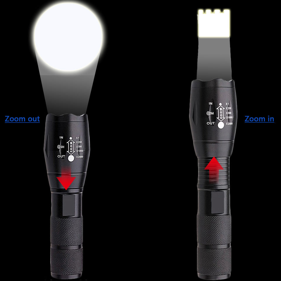 Rechargeable  Waterproof  Super Bright Flashlight