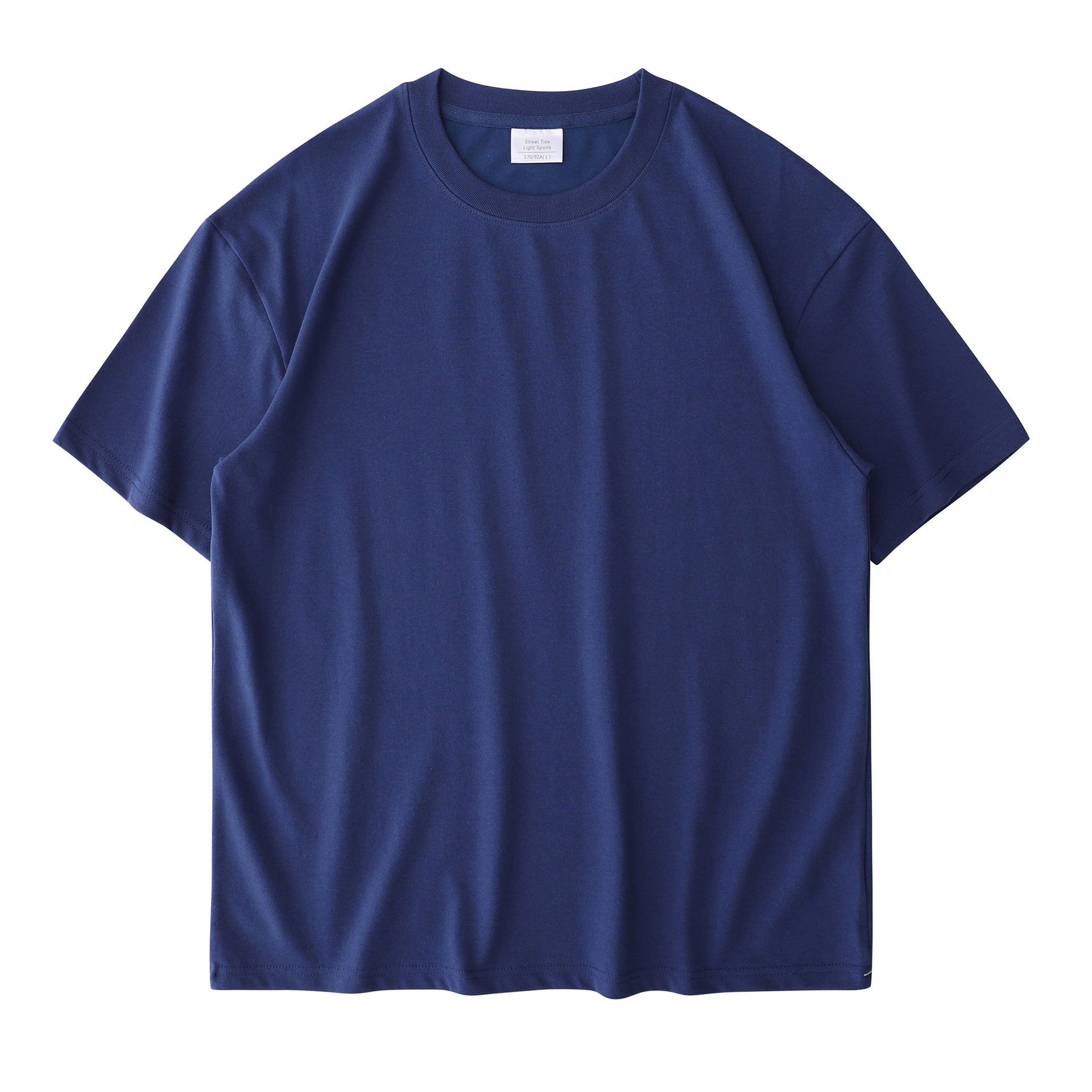 Cotton T-shirt Round Neck Thickened