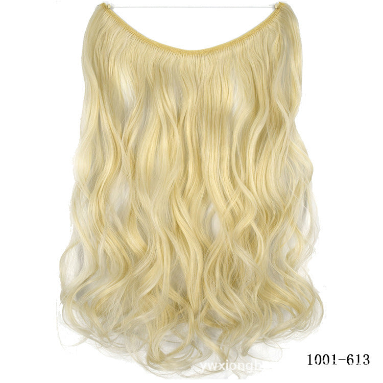 22 inches Invisible Wire No Clips in Hair Extensions (Synthetic)
