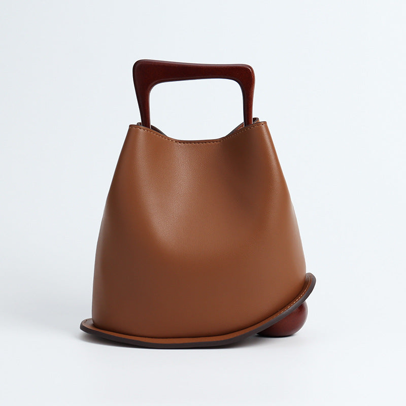 Wooden crossbody bag
