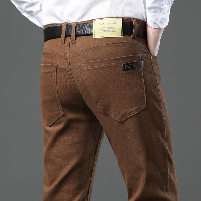 Casual Pants (Stretch) Mid-high Waist
