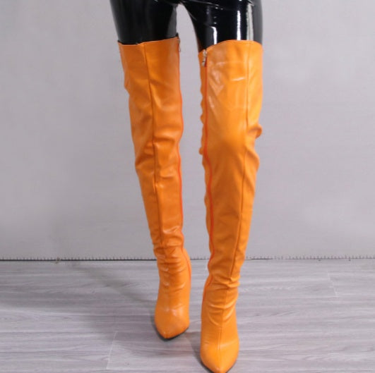 Side Zipper High Heel Stiletto Over Knee Boots (tm maat 43!!)