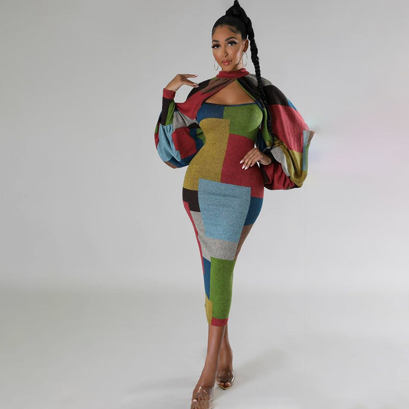 Long Sleeve Dress (2 piece set)