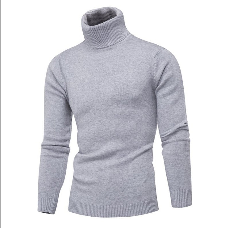 High-neck slim-fit sweater