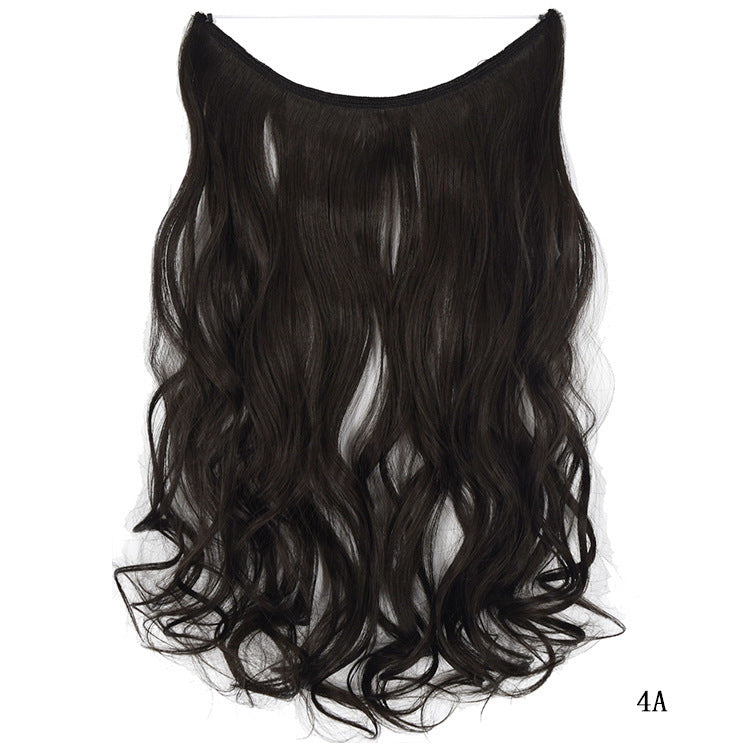 22 inches Invisible Wire No Clips in Hair Extensions (Synthetic)