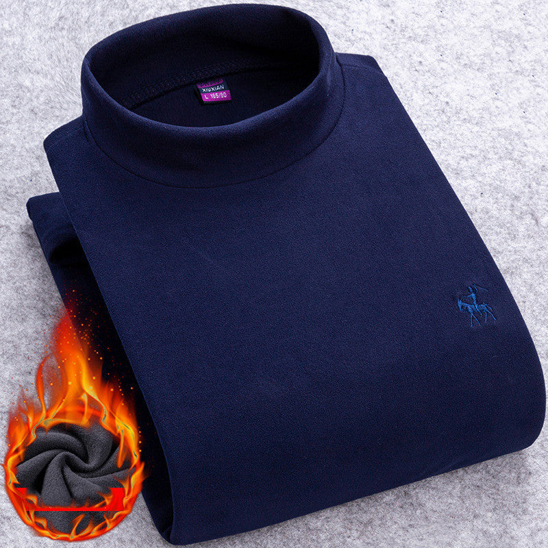 Half High Collar Slim Shirt