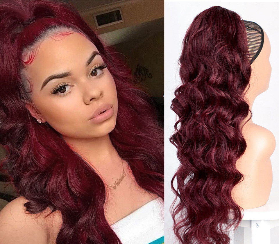 Wig Big Wave Drawstring Ponytail