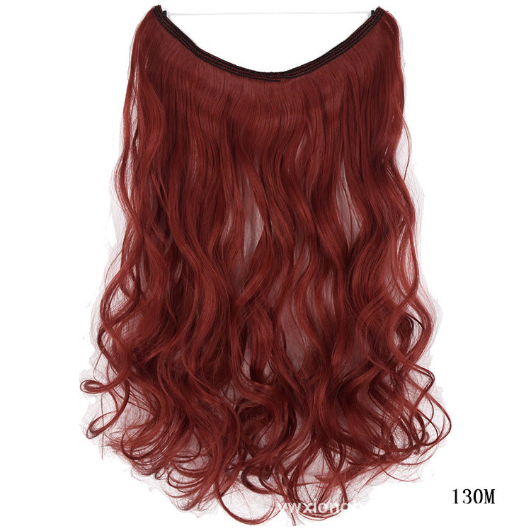 22 inches Invisible Wire No Clips in Hair Extensions (Synthetic)