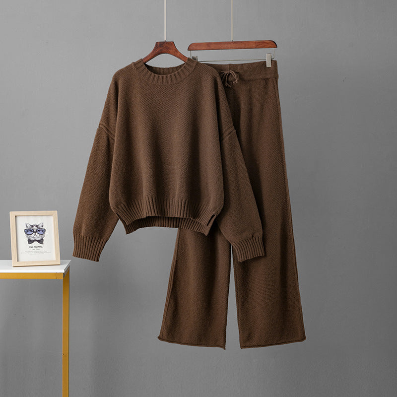 Pullover Sweater/Pants Two-piece Set