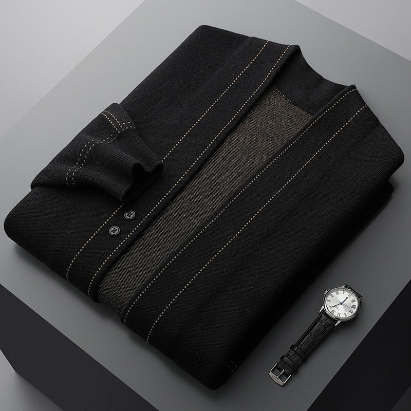 Line Knitted  Cashmere Coat