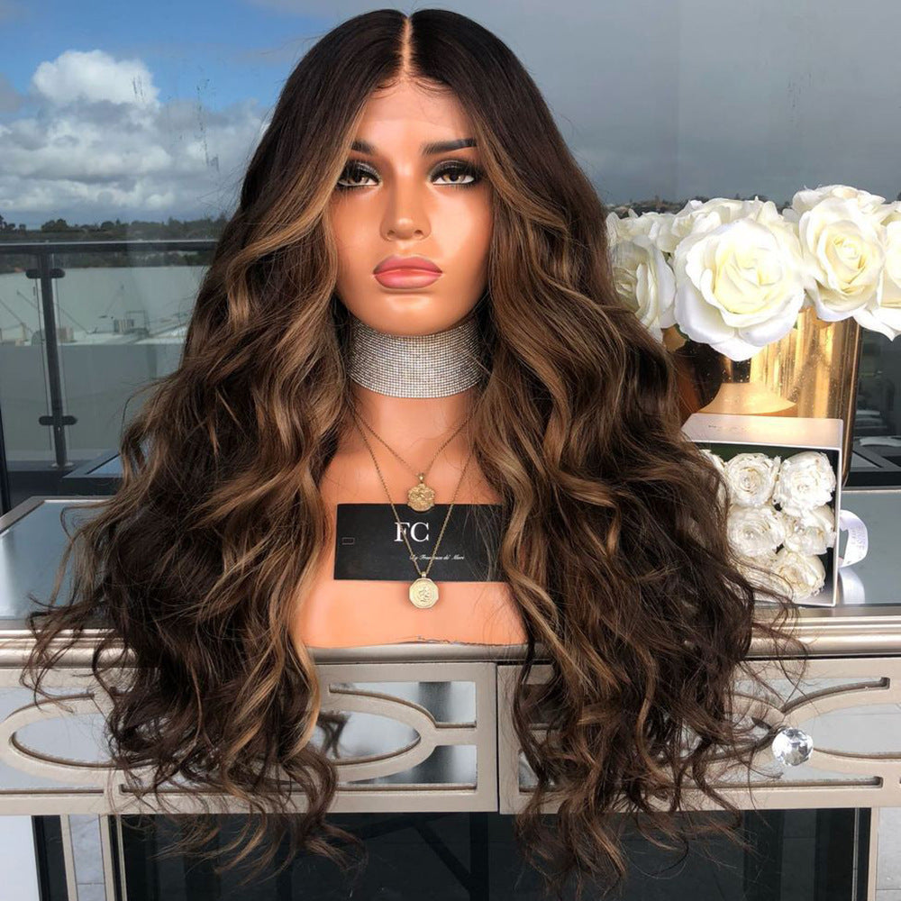 Long brown wig (syntetisch)