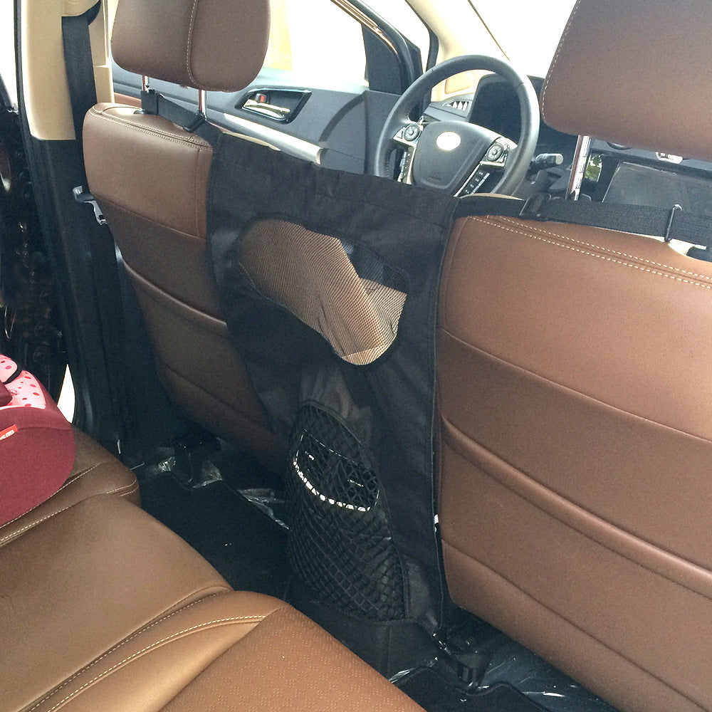 Car rear seat pet guardrail
