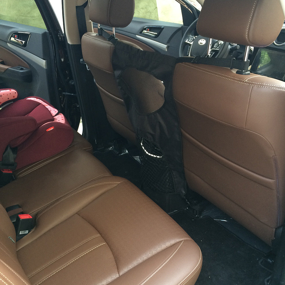 Car rear seat pet guardrail