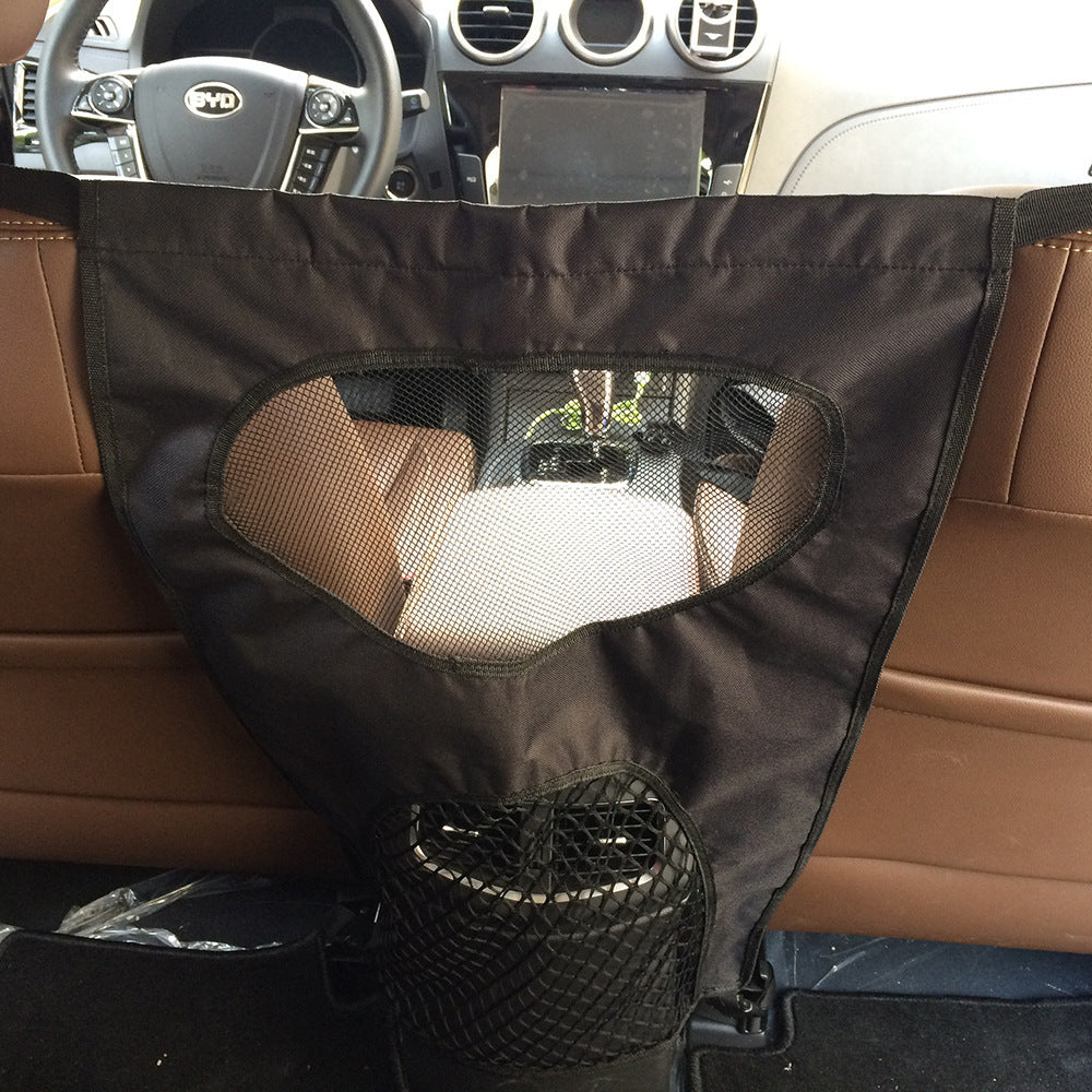 Car rear seat pet guardrail
