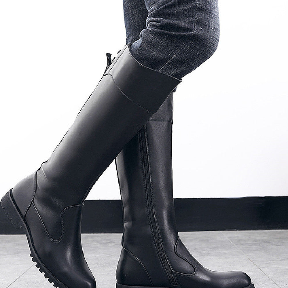High Leather Boots (tm maat 45)!!