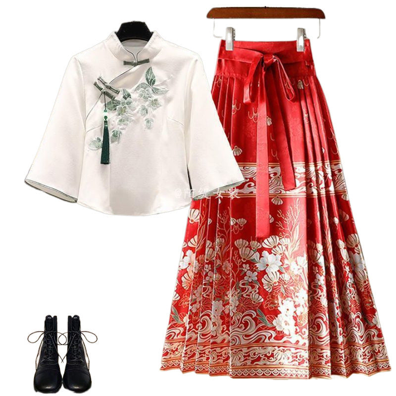 Two-piece Skirt Suit