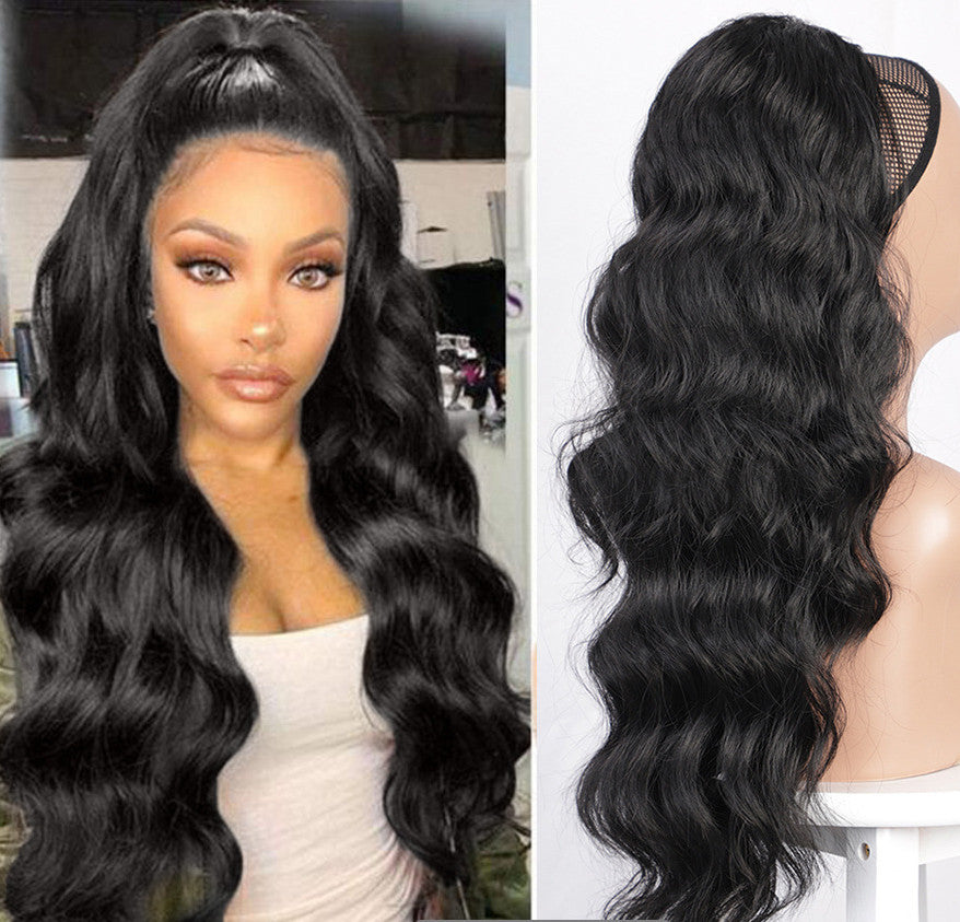 Wig Big Wave Drawstring Ponytail