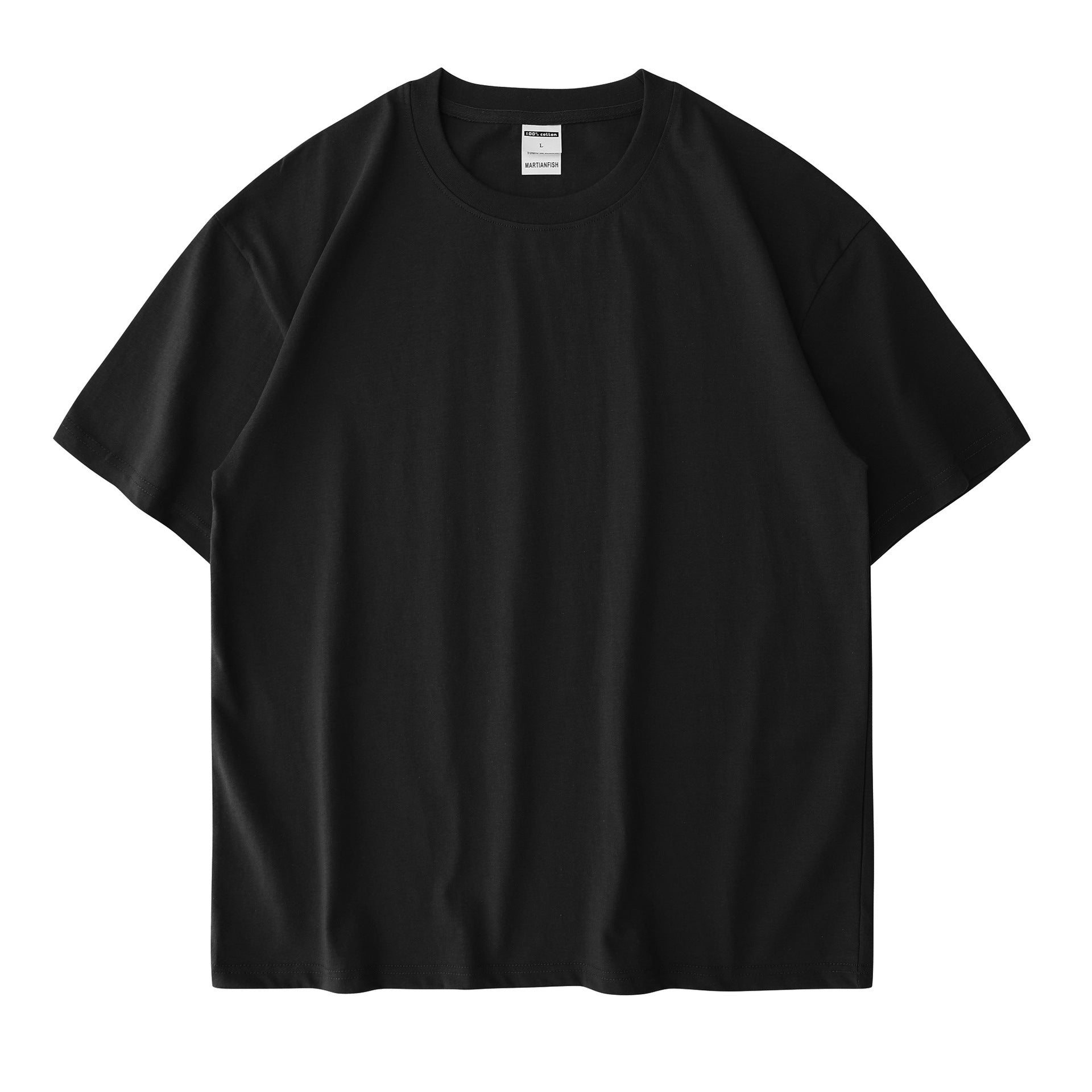 Cotton T-shirt Round Neck Thickened