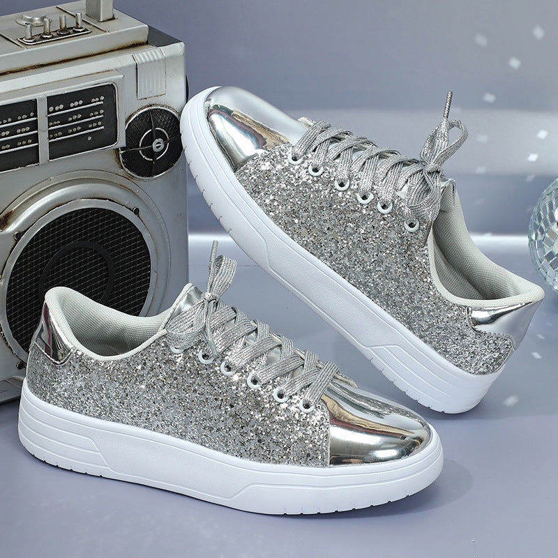 Glitter Sequin Design Flats Shoes