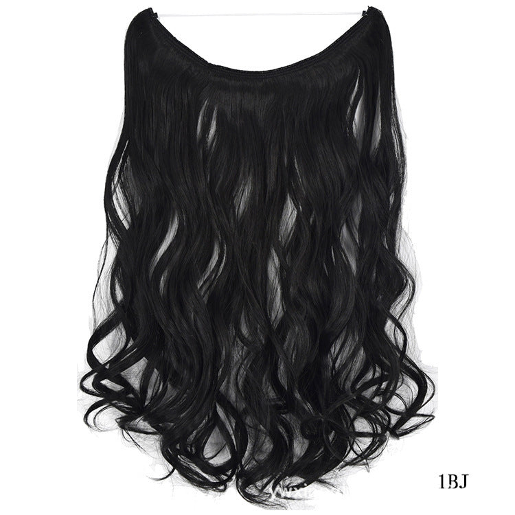 22 inches Invisible Wire No Clips in Hair Extensions (Synthetic)