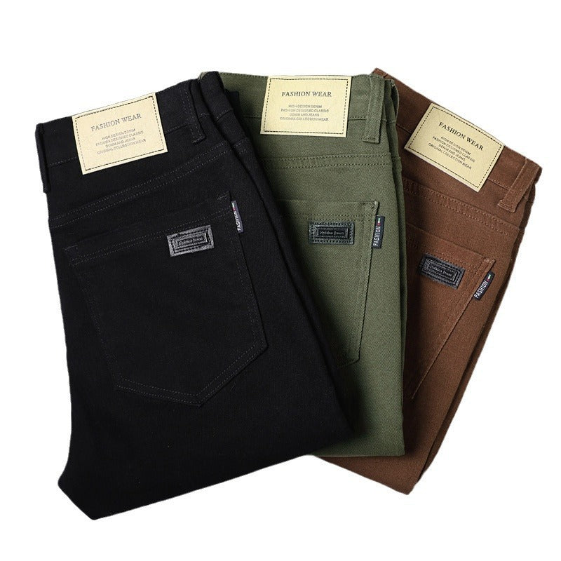 Casual Pants (Stretch) Mid-high Waist