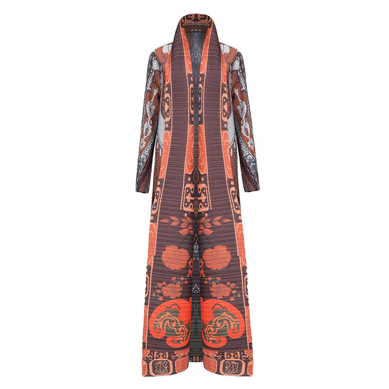 Printed Cardigan Robe