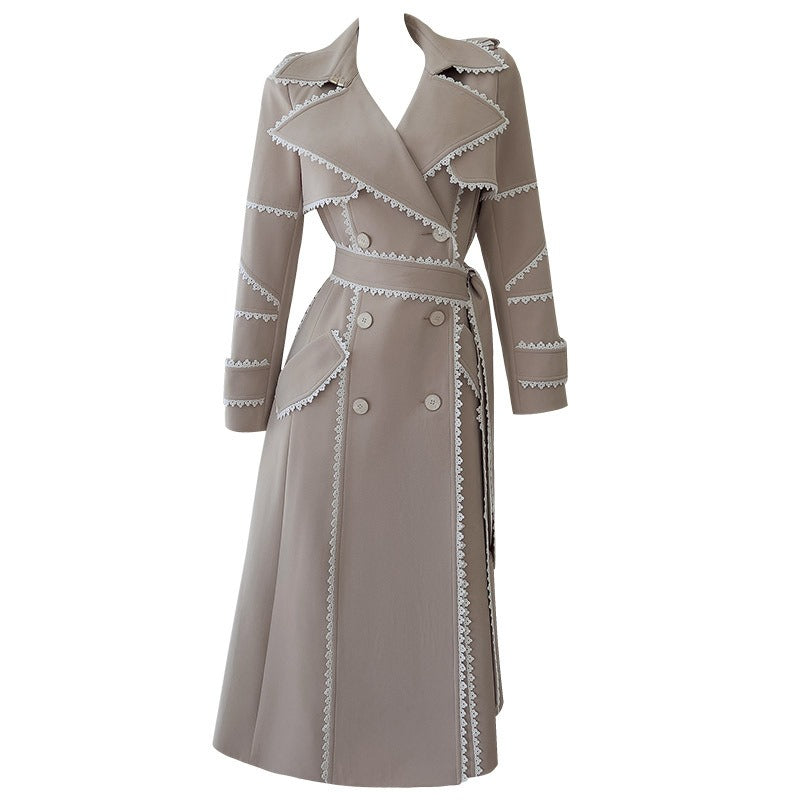 Elegant Khaki Trench Coat