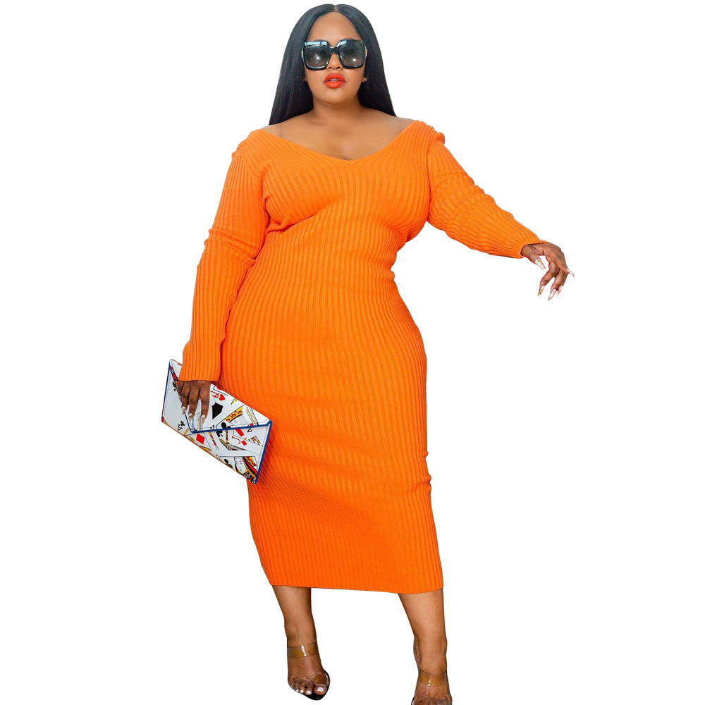 V-neck  Dress (tm 5XL)!!