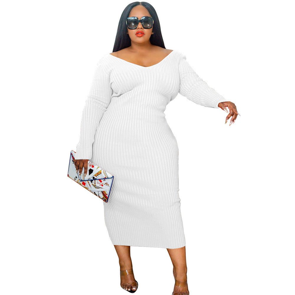 V-neck  Dress (tm 5XL)!!