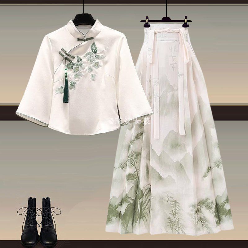 Two-piece Skirt Suit