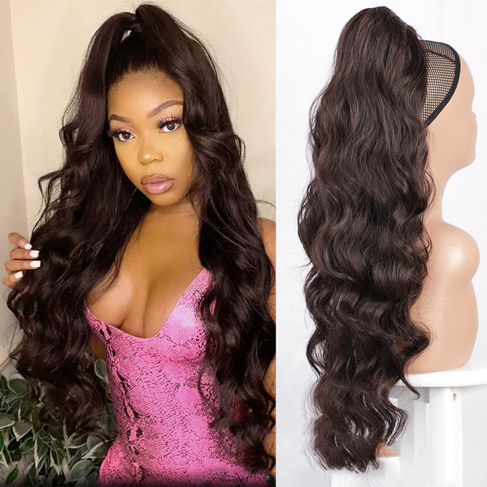 Wig Big Wave Drawstring Ponytail