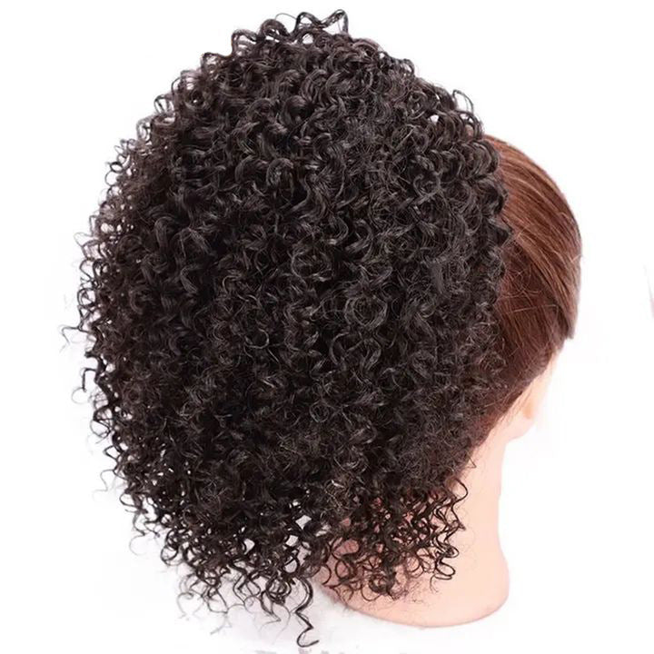 Drawstring Stretch Small Curly Wig