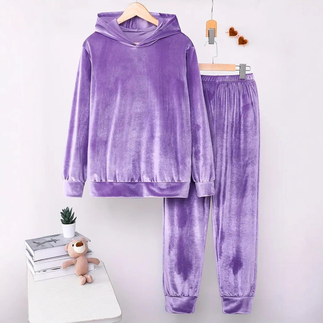 Plush Pajamas  Two-piece Suit