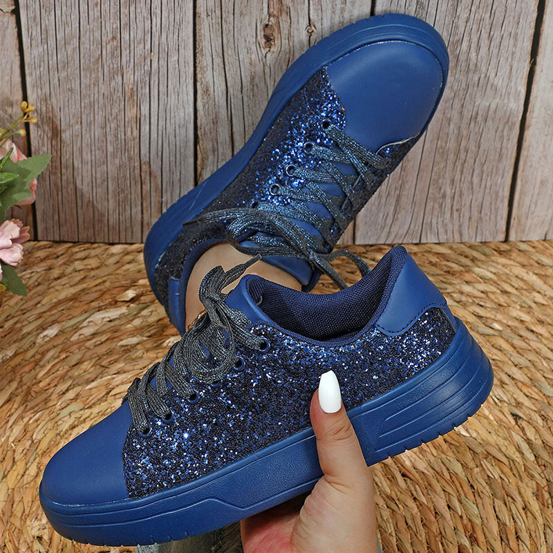 Glitter Sequin Design Flats Shoes