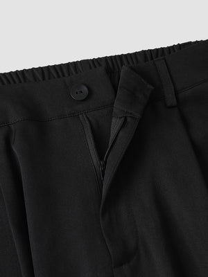 High Waist Plus  Pants - Draped Design