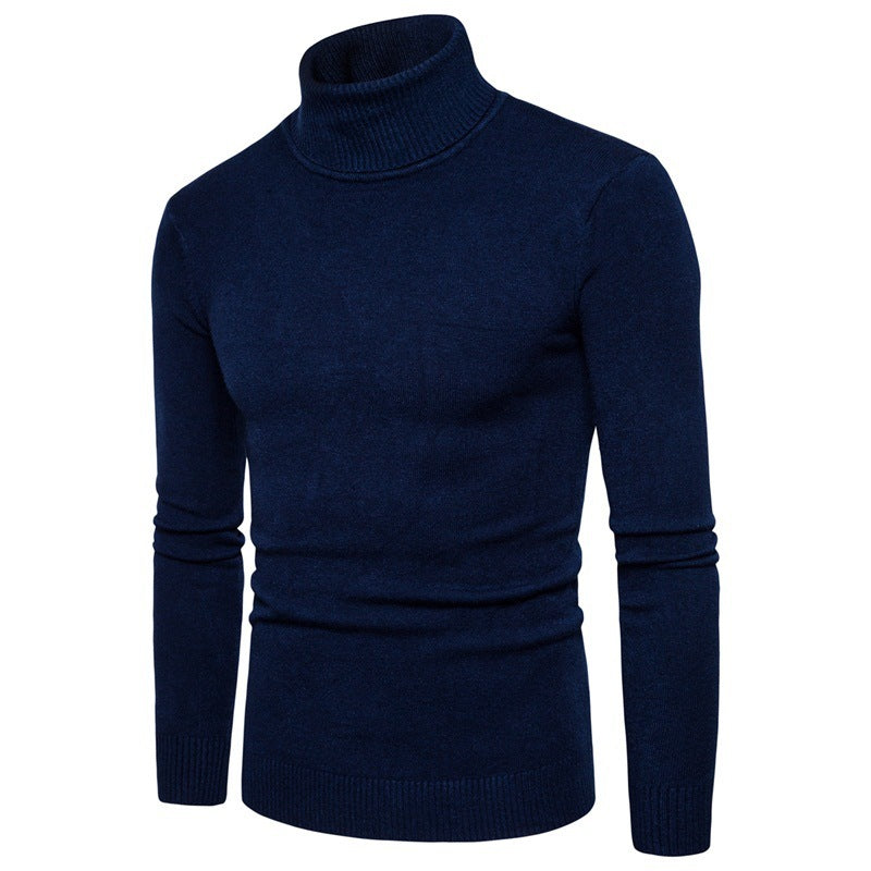 High-neck slim-fit sweater